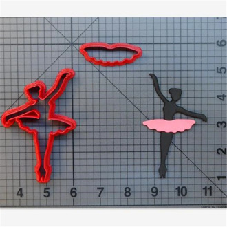 Ballerina ballerina cookie cutter kitchen baking supplies cake icing decoration tools set 3D printed custom seal