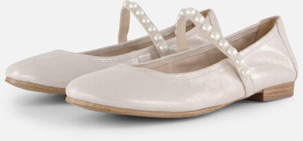 Ballerina's zilver Leer - 36,37,38,39,40,41,42