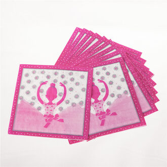 Balletdanser thema wegwerp servetten familie bijeenkomsten thema-evenementen party servies verjaardagsfeestjes