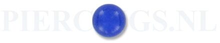Balletje 1.6 mm acryl blauw bruis