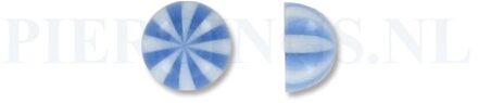Balletje 1.6 mm acryl halve strandbal licht blauw