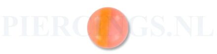 Balletje 1.6 mm acryl oranje band