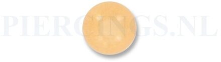 Balletje 1.6 mm acryl oranje bruis 8 mm