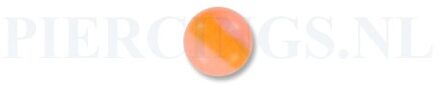 Balletje 1.6 mm acryl oranje met band