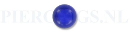Balletje 1.6 mm acryl transparant blauw 6 mm