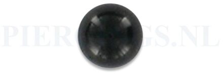 Balletje 1.6 mm acryl zwart 5 mm