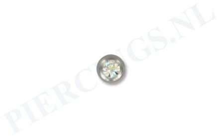 Balletje BCR 4 mm kristal