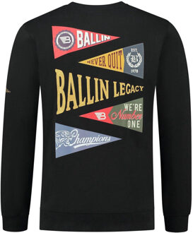 Ballin Amsterdam Ballin Amsterdam - Heren Regular Fit Sweater - Zwart - XL