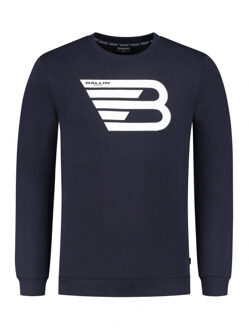 Ballin Amsterdam Heren Slim Fit Original Sweater -blauw - M