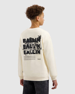 Ballin Amsterdam Sweat 26017324 surfers - maat 164 Ecru
