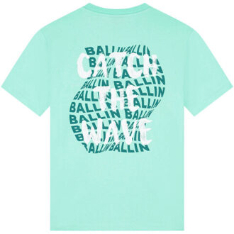 Ballin Amsterdam T-shirt 26017126 catch - maat 152 Groen
