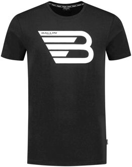 Ballin Chestprint T-shirt Heren zwart - wit - M