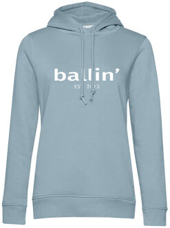 Ballin Est. 2013 dames hoodie Maat L - Lichtblauw