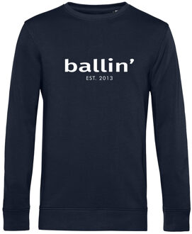 Ballin Est. 2013 Est. 2013 - Heren Sweaters Basic Sweater - Blauw - Maat 3XL