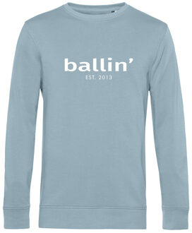 Ballin Est. 2013 Est. 2013 - Heren Sweaters Basic Sweater - Blauw - Maat XS