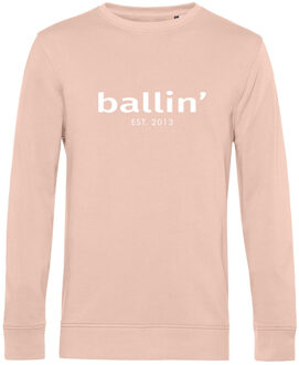 Ballin Est. 2013 Est. 2013 - Heren Sweaters Basic Sweater - Roze - Maat L