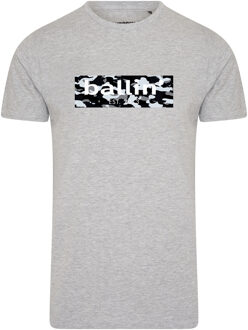 Ballin Est. 2013 Est. 2013 - Heren Tee SS Camo Block Shirt - Grijs - Maat XXL