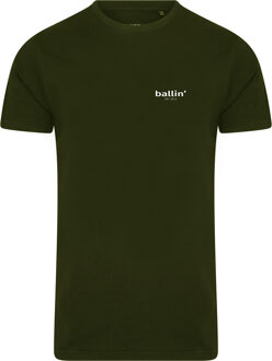 Ballin Est. 2013 Est. 2013 - Heren Tee SS Small Logo Shirt - Groen - Maat L