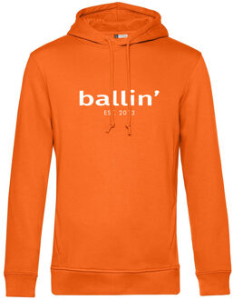 Ballin Est. 2013 - Heren Hoodies Basic Hoodie - Oranje - Maat XL