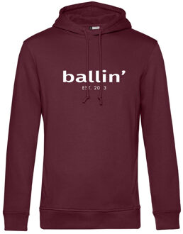 Ballin Est. 2013 - Heren Hoodies Basic Hoodie - Rood - Maat XS