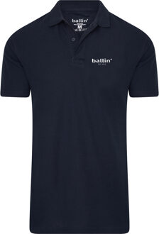 Ballin Est. 2013 - Heren Polo SS Basic Polo - Blauw - Maat S