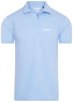 Ballin Est. 2013 - Heren Polo SS Basic Polo - Blauw - Maat S