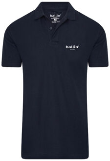 Ballin Est. 2013 - Heren Polo SS Basic Polo - Blauw - Maat XL