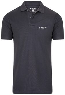 Ballin Est. 2013 - Heren Polo SS Basic Polo - Grijs - Maat L