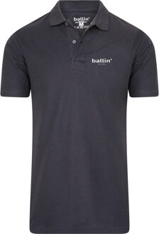 Ballin Est. 2013 - Heren Polo SS Basic Polo - Grijs - Maat L