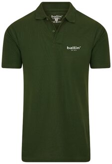 Ballin Est. 2013 - Heren Polo SS Basic Polo - Groen - Maat XL