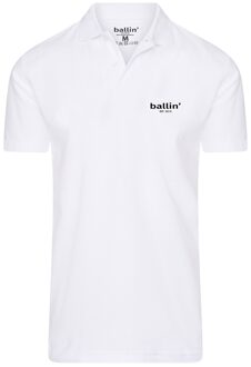 Ballin Est. 2013 - Heren Polo SS Basic Polo - Wit - Maat XL