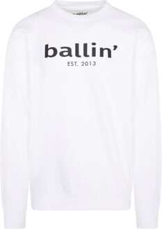 Ballin Est. 2013 - Heren Sweaters Basic Sweater - Wit - Maat XXL