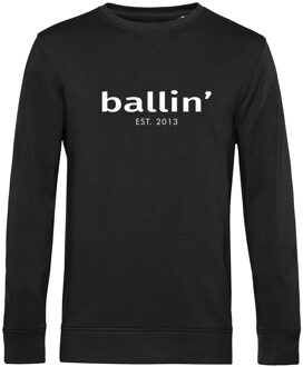 Ballin Est. 2013 - Heren Sweaters Basic Sweater - Zwart - Maat XXL