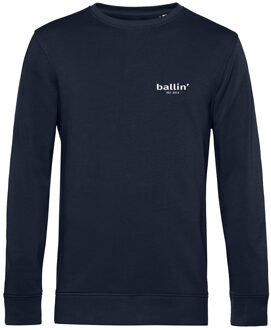 Ballin Est. 2013 - Heren Sweaters Small Logo Sweater - Blauw - Maat L
