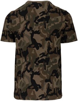 Ballin Est. 2013 - Heren Tee SS Army Camouflage Shirt - Groen - Maat L