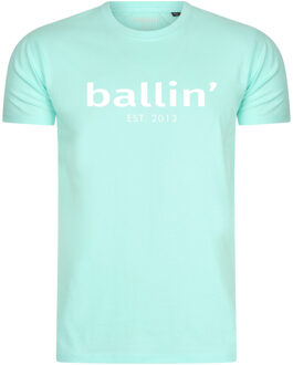 Ballin Est. 2013 - Heren Tee SS Basic Shirt - Blauw - Maat S