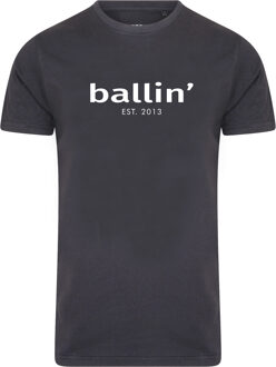 Ballin Est. 2013 - Heren Tee SS Basic Shirt - Grijs - Maat L