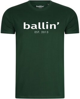Ballin Est. 2013 - Heren Tee SS Basic Shirt - Groen - Maat M