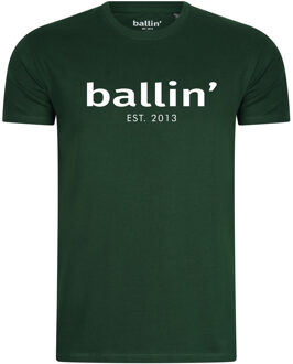 Ballin Est. 2013 - Heren Tee SS Basic Shirt - Groen - Maat XXL