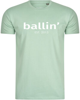 Ballin Est. 2013 - Heren Tee SS Basic Shirt - Groen - Maat XXL