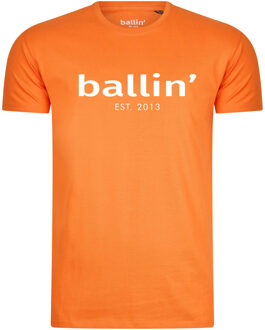 Ballin Est. 2013 - Heren Tee SS Basic Shirt - Oranje EK 2021 - Maat M