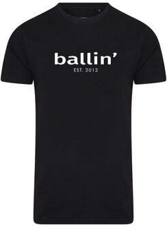 Ballin Est. 2013 - Heren Tee SS Basic Shirt - Zwart - Maat S