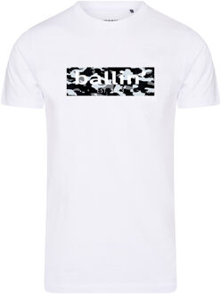 Ballin Est. 2013 - Heren Tee SS Camo Block Shirt - Wit - Maat S