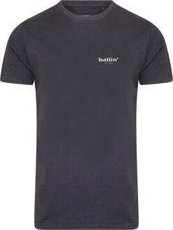 Ballin Est. 2013 - Heren Tee SS Small Logo Shirt - Grijs - Maat S