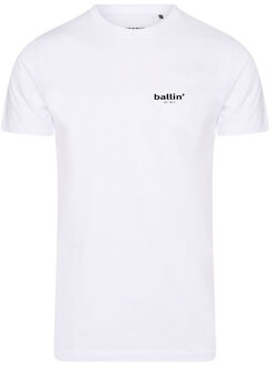 Ballin Est. 2013 - Heren Tee SS Small Logo Shirt - Wit - Maat 3XL