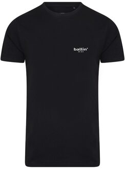 Ballin Est. 2013 - Heren Tee SS Small Logo Shirt - Zwart - Maat L