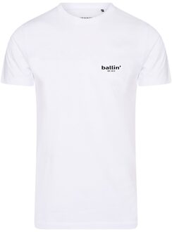 Ballin Est. 2013 Small logo shirt Wit