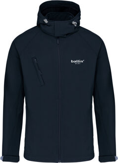 Ballin Est. 2013 Softshell hooded jas Blauw - XL