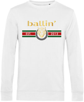 Ballin Est. 2013 Tiger lines sweater Wit - XXXL