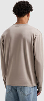Ballin Original Chest Logo Longsleeve T-shirt Taupe L Beige